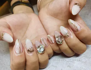 セミロング カラー ネイル chihiro 小路ネイルのネイルデザイン