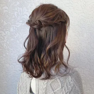 ミディアム 顔周りカット/透明感 カラー🤍大塚蛍のヘアスタイル