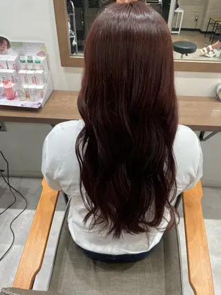 セミロング ルナ🫐縮毛矯正 🫐髪質改善のヘアスタイル
