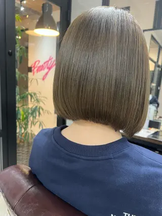 ショート カラー 縮毛矯正×髪質改善 店長　DAITOのヘアスタイル