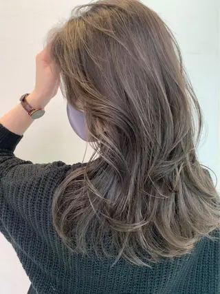 セミロング カラー さらツヤcolor 🌈 IORI🌞のヘアスタイル