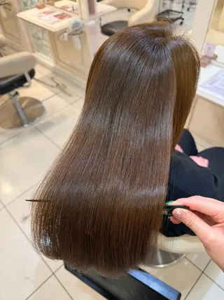 ロング カラー ツヤ重視 ワンカラー🫧Mioのヘアスタイル
