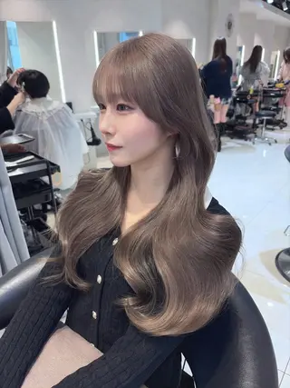ロング カラー 韓国レイヤー×モテ髪 /MITSUKI🤍のヘアスタイル