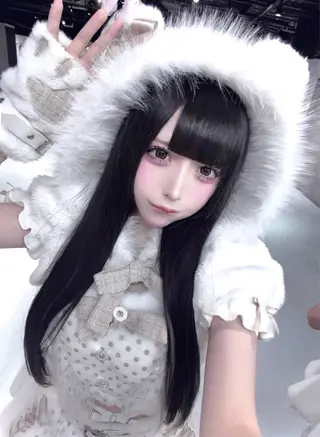 ロング ハイトーンエクステ 🎩カズキ🎩のヘアスタイル