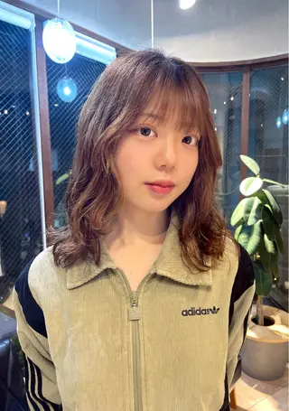 ミディアム パーマ ショート/似合わせ パーマ/KANOのヘアスタイル