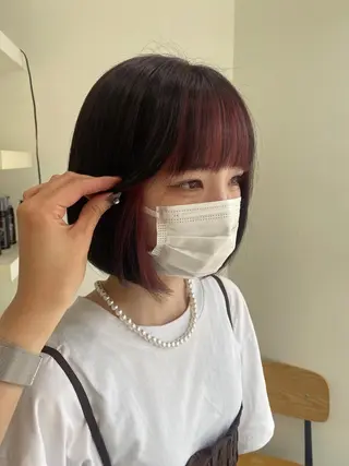 ショート カラー 堀越 美羽のヘアスタイル