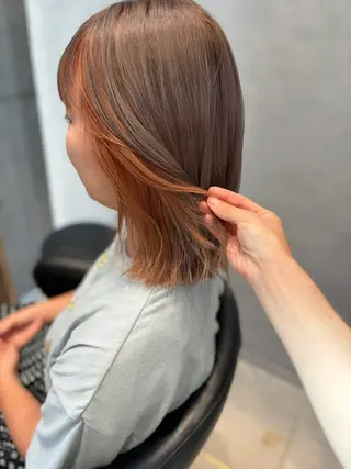 ミディアム デザインカラー /aiのヘアスタイル