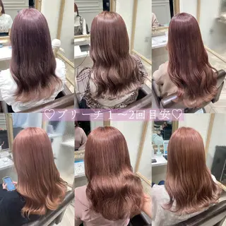 セミロング カラー 菅村 緋莉🎀ガーリーヘアのヘアスタイル