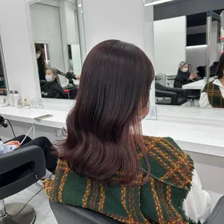 セミロング カラー men's特化 値段以上の仕上がりにのヘアスタイル
