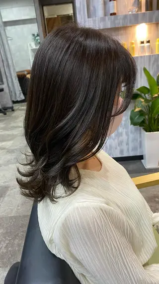 セミロング パーマ ✨圧倒的な艶髪体験✨ ☆Makoto☆のヘアスタイル