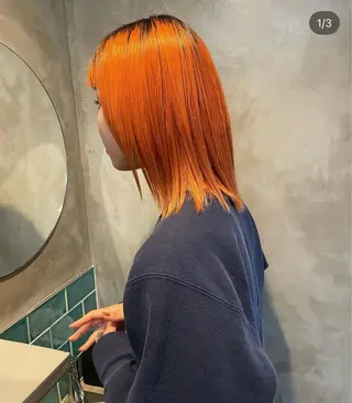 ミディアム カラー 似合わせカット✂︎ りょお🫧のヘアスタイル