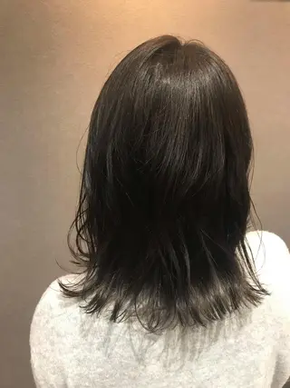 セミロング 艶カラー/白髪染め/ 相談🙆‍♀️/高瀬のヘアスタイル