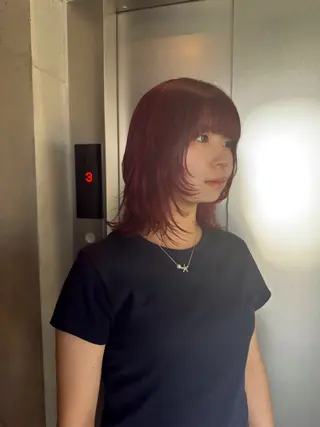 ロング カラー 柔め透明感血色カラー 暖色/レイヤー/ゆいのヘアスタイル