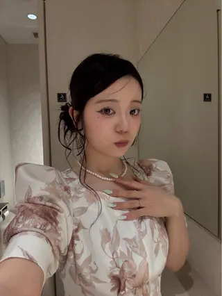 ヘアアレンジ 韓国ヘア/顔周り ヘアセット/加藤優里のヘアスタイル