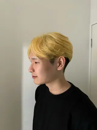 ショート カラー メンズ enrichミヤモト ヒロヤのヘアスタイル