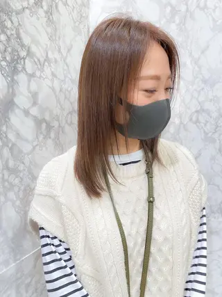 ミディアム ハイトーンカラー🌈 メンズパーマ鈴木康平のヘアスタイル