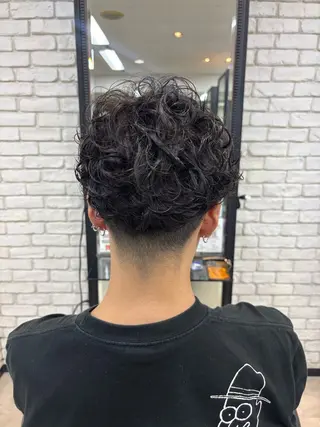 ショート パーマ メンズ カットモデル 募集中🟡mikuのヘアスタイル