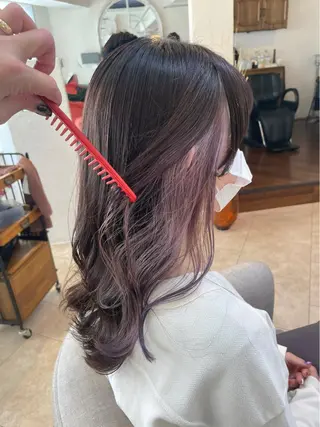 セミロング カラー すずき えりのヘアスタイル