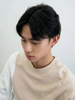 パーマ メンズ 成瀬スパイラル パーマ清水大隼のヘアスタイル