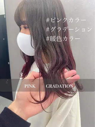 セミロング カラー パーマ ヘアアレンジ メンズ キッズ ネイル マツエク・マツパ 韓国🇰🇷レイヤー カットオリーブカラーのヘアスタイル