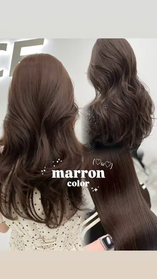 ロング カラー 上品モテヘア🩶 karen🩶のヘアスタイル