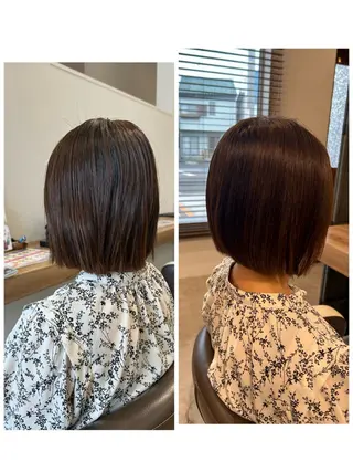 ミディアム パーマ やまこし 美裕樹のヘアスタイル