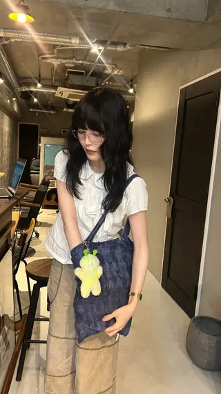 ロング パーマ 石原 実のヘアスタイル