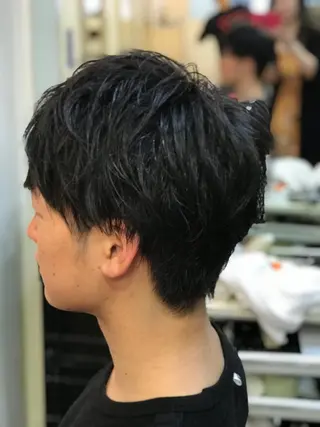 ショート メンズ 渋谷宮益坂 omoのヘアスタイル