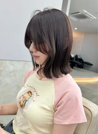 ミディアム カラー ボブ美容師💛 AYUMIのヘアスタイル