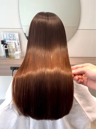 セミロング カラー パーマ 🍀本格ヘッドスパ 👑髪質改善🍀英司のヘアスタイル