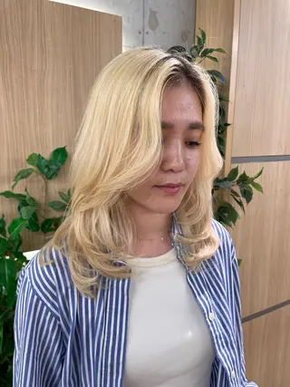 セミロング 🎀レイヤー/パーマ カラー/ai🎀のヘアスタイル