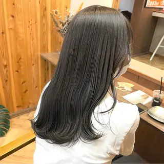 ロング カラー パーマ ヘアアレンジ メンズ ネイル マツエク・マツパ アイブロウ 前川 朋香のヘアスタイル