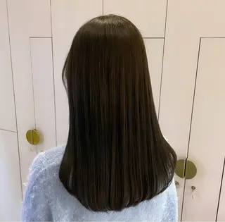 セミロング カラー 暖色/オリーブカラー /中村未来🍒🫒のヘアスタイル