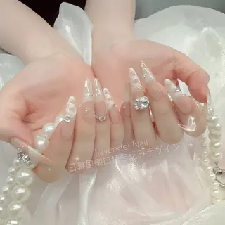 ネイル ラベンダー💖日暮里 ルル💖ネイルのネイルデザイン