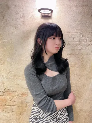 ロング セキネ シュウヘイのヘアスタイル
