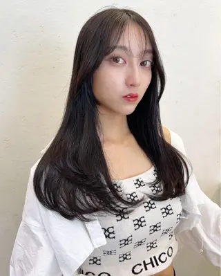 ロング カラー 韓国ヘア×髪質改善 /yoshikaのヘアスタイル