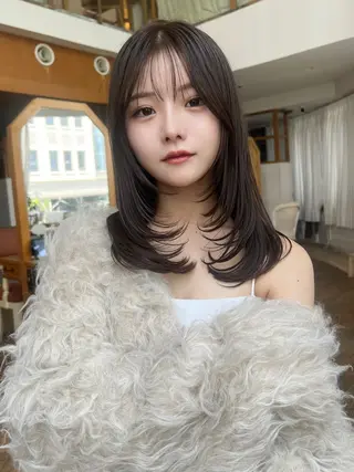 ミディアム 望月威吹/表参道/レ イヤー/似合わせのヘアスタイル