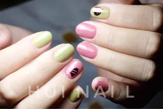 ショート めぐみのネイルサロン スタッフ練習のネイルデザイン