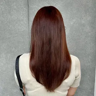 ロング カラー 遠藤姫花 𝒂𝒔𝒉草加𓂃のヘアスタイル