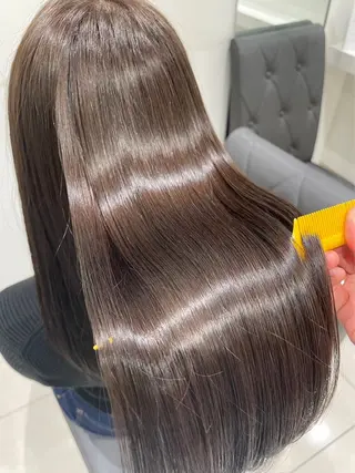 ロング パーマ 縮毛矯正指名No.1 艶カラー/SHIMAのヘアスタイル