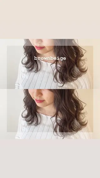 セミロング カラー ヘアアレンジ 🌻Insta指名 NO.1🌻Shoのヘアスタイル
