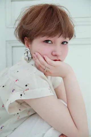 ショート カラー パーマ ヘアアレンジ メンズ キッズ ネイル マツエク・マツパ EnBlesS西宮 マンツーマン神道有基のヘアスタイル