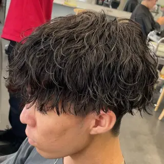 ミディアム パーマ ヘアアレンジ メンズ fifth 石川 凪のヘアスタイル