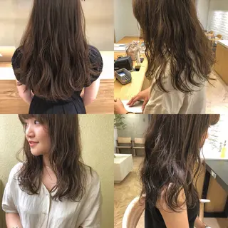 セミロング 透明感/レイヤー🎀 春カラー/エリコ🌈のヘアスタイル