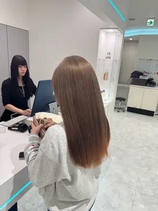 セミロング ブリーチなし暖色特化 ❤️kanata❤️のヘアスタイル