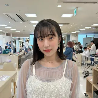 ミディアム カラー ヘアアレンジ/ベー ジュchiakiのヘアスタイル