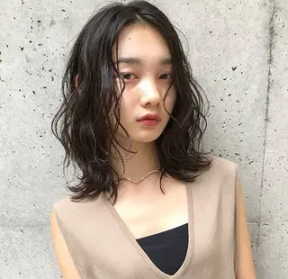 セミロング パーマ ✨大人ショートヘア ✨ロイのヘアスタイル