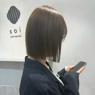 ショート Misaki /ボブ/縮毛矯正のヘアスタイル