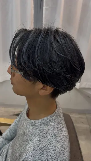 ミディアム メンズ 【メンズ特化】池袋 韓国スタイル飯塚のヘアスタイル