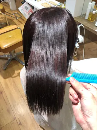 ロング カラー 【ブリーチ無しW】 【暗髪&暖色系】圭真のヘアスタイル